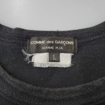 【中古品】【メンズ】 COMME des GARCONS HOMME PLUS コムデギャルソンオムプリュス WEAR YOUR FREEDOM CROSS S/S TEE PE-T066 AD2018 クロス Tシャツ 半袖 140-260702-as-15-izu サイズ：L カラー：ブラック 万代Net店