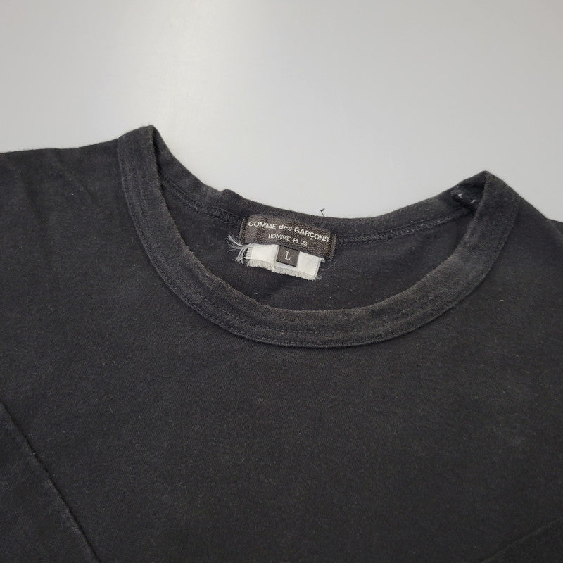 【中古品】【メンズ】 COMME des GARCONS HOMME PLUS コムデギャルソンオムプリュス WEAR YOUR FREEDOM CROSS S/S TEE PE-T066 AD2018 クロス Tシャツ 半袖 140-260702-as-15-izu サイズ：L カラー：ブラック 万代Net店