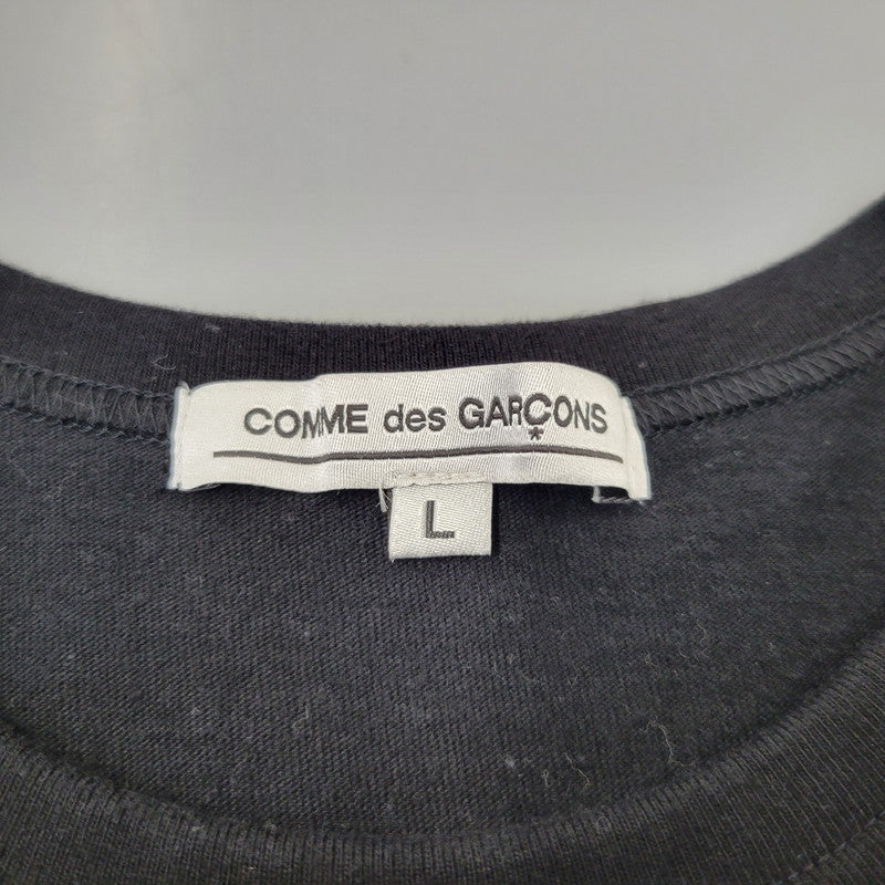 【中古品】【メンズ】 COMME des GARCONS コムデギャルソン NEON LOGO S/S TEE OI-T008 AD2022 ネオン ロゴ ショートスリーブ Tシャツ 半袖 140-260707-as-05-izu サイズ：L カラー：ブラック 万代Net店