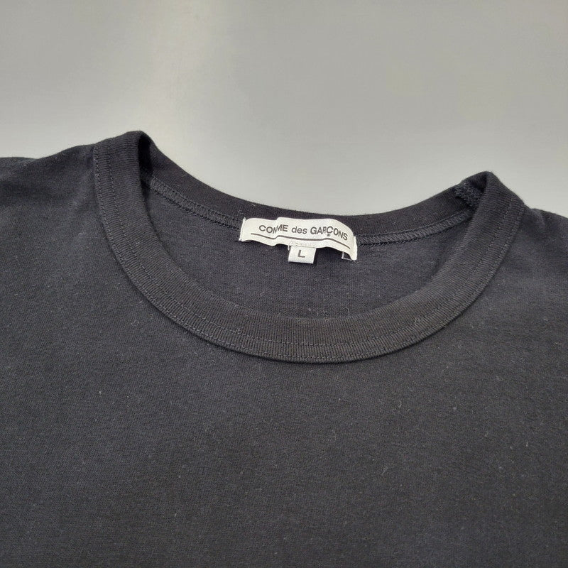 【中古品】【メンズ】 COMME des GARCONS コムデギャルソン NEON LOGO S/S TEE OI-T008 AD2022 ネオン ロゴ ショートスリーブ Tシャツ 半袖 140-260707-as-05-izu サイズ：L カラー：ブラック 万代Net店