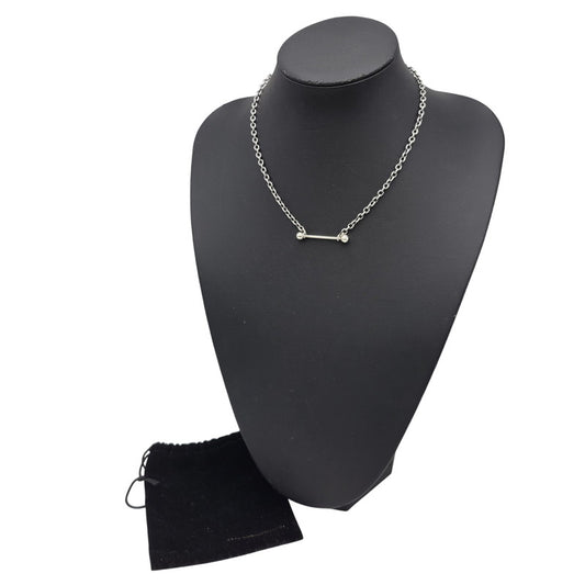 【中古品】【メンズ/レディース】 JOHNLAWRENCESULLIVAN ジョンローレンスサリバン SV STRAIGHT BARBELL NECKLACE ストレート バーベル ネックレス アクセサリー 192-260702-cs-11-izu カラー：シルバー 万代Net店