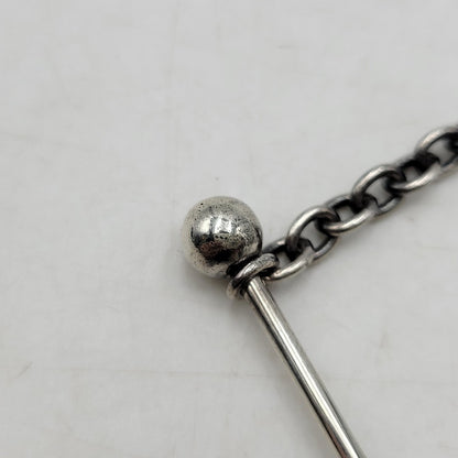 【中古品】【メンズ/レディース】 JOHNLAWRENCESULLIVAN ジョンローレンスサリバン SV STRAIGHT BARBELL NECKLACE ストレート バーベル ネックレス アクセサリー 192-260702-cs-11-izu カラー：シルバー 万代Net店