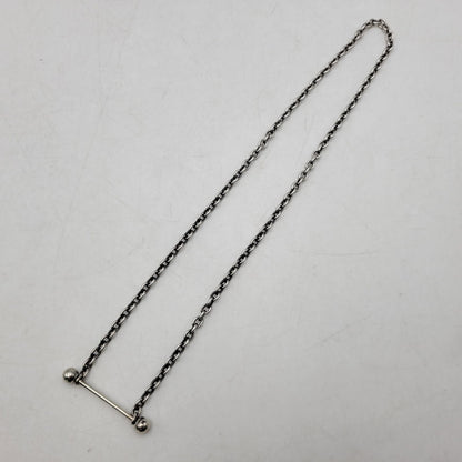 【中古品】【メンズ/レディース】 JOHNLAWRENCESULLIVAN ジョンローレンスサリバン SV STRAIGHT BARBELL NECKLACE ストレート バーベル ネックレス アクセサリー 192-260702-cs-11-izu カラー：シルバー 万代Net店