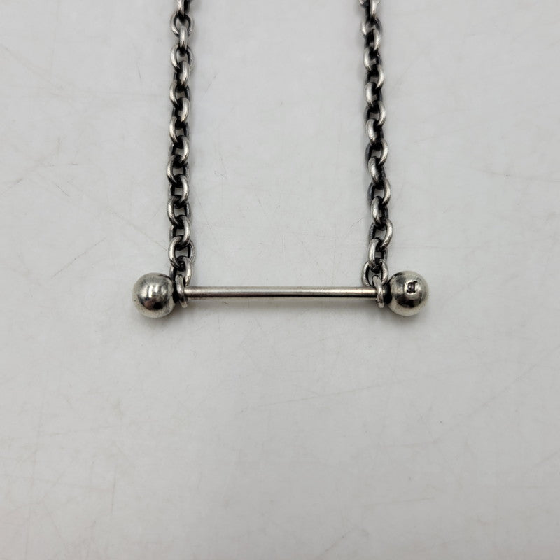 【中古品】【メンズ/レディース】 JOHNLAWRENCESULLIVAN ジョンローレンスサリバン SV STRAIGHT BARBELL NECKLACE ストレート バーベル ネックレス アクセサリー 192-260702-cs-11-izu カラー：シルバー 万代Net店