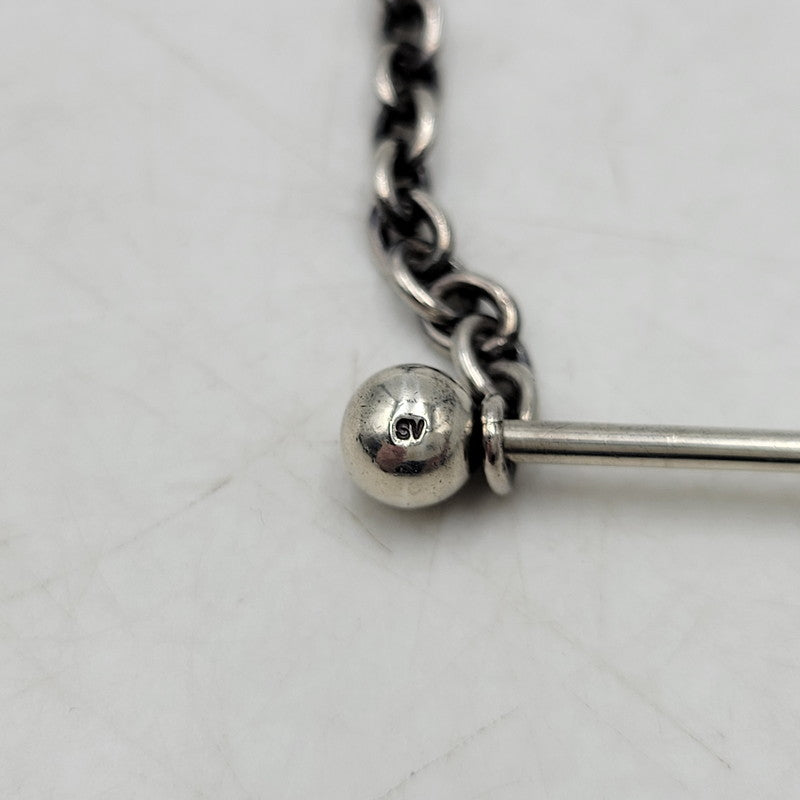 【中古品】【メンズ/レディース】 JOHNLAWRENCESULLIVAN ジョンローレンスサリバン SV STRAIGHT BARBELL NECKLACE ストレート バーベル ネックレス アクセサリー 192-260702-cs-11-izu カラー：シルバー 万代Net店