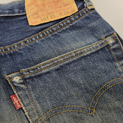【中古品】【メンズ】 Levi's リーバイス BIG E 501XX DENIM PANTS 501-0003 デニムパンツ ジーンズ 刻印555 USA製 157-260702-as-17-izu サイズ：29×36 カラー：インディゴ 万代Net店