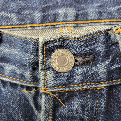 【中古品】【メンズ】 Levi's リーバイス BIG E 501XX DENIM PANTS 501-0003 デニムパンツ ジーンズ 刻印555 USA製 157-260702-as-17-izu サイズ：29×36 カラー：インディゴ 万代Net店