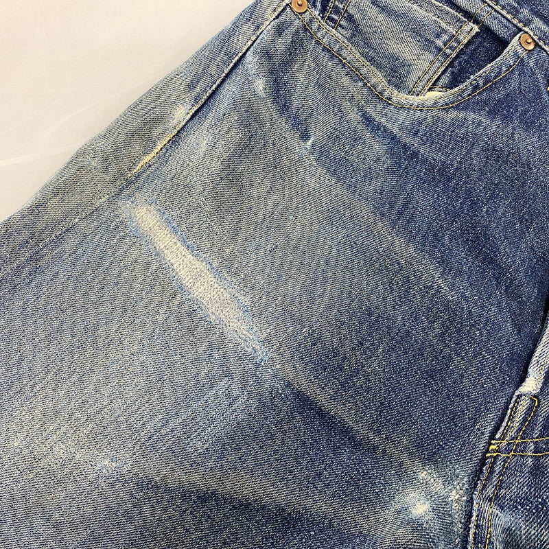 【現状渡し品】【メンズ】 LEVI'S リーバイス 44501-0022 刻印555 USA製 大戦MODEL復刻 BIG E 501XX ビッグE デニム パンツ ボトムス 157-260703-kh-01-izu サイズ：30×36 カラー：インディゴ 万代Net店