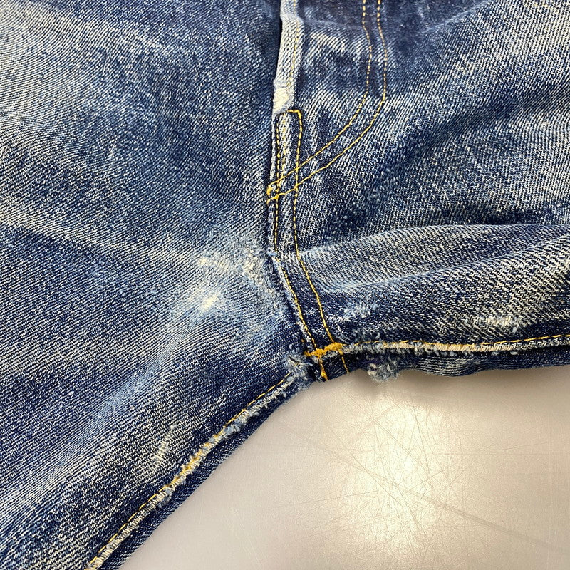 【現状渡し品】【メンズ】 LEVI'S リーバイス 44501-0022 刻印555 USA製 大戦MODEL復刻 BIG E 501XX ビッグE デニム パンツ ボトムス 157-260703-kh-01-izu サイズ：30×36 カラー：インディゴ 万代Net店