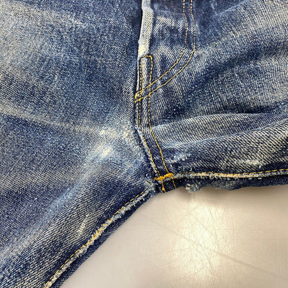 【現状渡し品】【メンズ】 LEVI'S リーバイス 44501-0022 刻印555 USA製 大戦MODEL復刻 BIG E 501XX ビッグE デニム パンツ ボトムス 157-260703-kh-01-izu サイズ：30×36 カラー：インディゴ 万代Net店