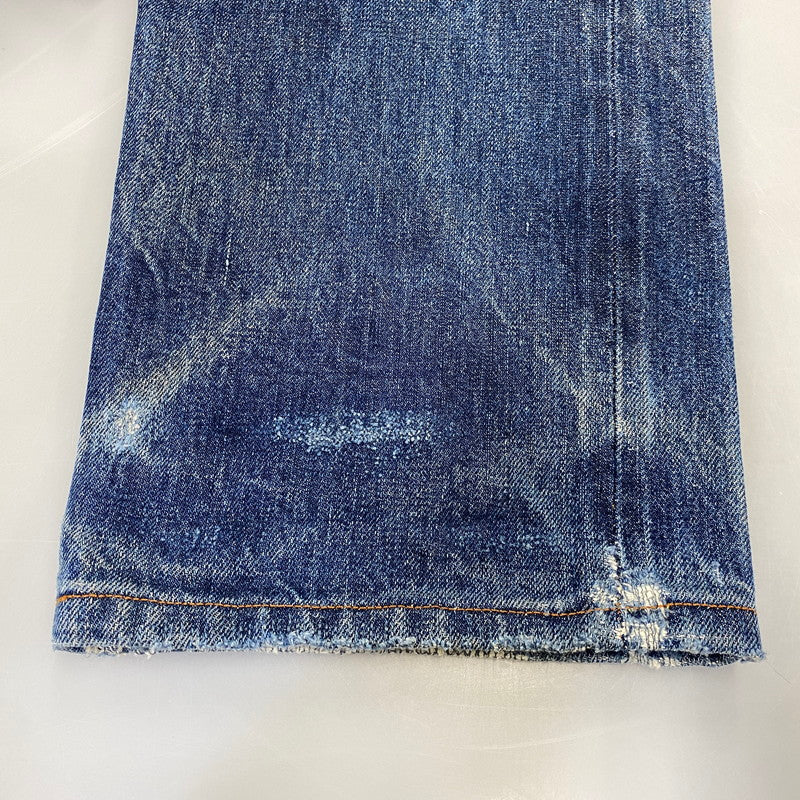 【現状渡し品】【メンズ】 LEVI'S リーバイス 44501-0022 刻印555 USA製 大戦MODEL復刻 BIG E 501XX ビッグE デニム パンツ ボトムス 157-260703-kh-01-izu サイズ：30×36 カラー：インディゴ 万代Net店