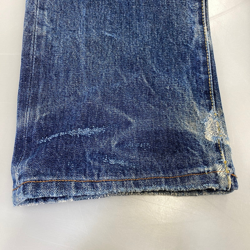 【現状渡し品】【メンズ】 LEVI'S リーバイス 44501-0022 刻印555 USA製 大戦MODEL復刻 BIG E 501XX ビッグE デニム パンツ ボトムス 157-260703-kh-01-izu サイズ：30×36 カラー：インディゴ 万代Net店