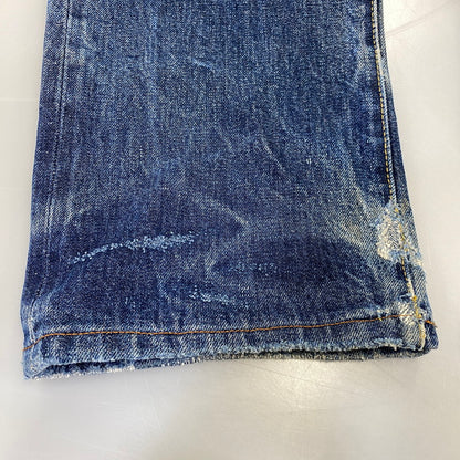 【現状渡し品】【メンズ】 LEVI'S リーバイス 44501-0022 刻印555 USA製 大戦MODEL復刻 BIG E 501XX ビッグE デニム パンツ ボトムス 157-260703-kh-01-izu サイズ：30×36 カラー：インディゴ 万代Net店