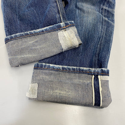 【現状渡し品】【メンズ】 LEVI'S リーバイス 44501-0022 刻印555 USA製 大戦MODEL復刻 BIG E 501XX ビッグE デニム パンツ ボトムス 157-260703-kh-01-izu サイズ：30×36 カラー：インディゴ 万代Net店