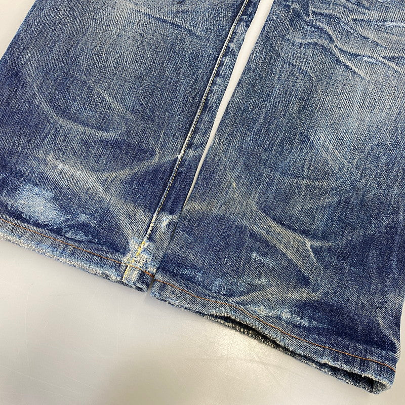 【現状渡し品】【メンズ】 LEVI'S リーバイス 44501-0022 刻印555 USA製 大戦MODEL復刻 BIG E 501XX ビッグE デニム パンツ ボトムス 157-260703-kh-01-izu サイズ：30×36 カラー：インディゴ 万代Net店
