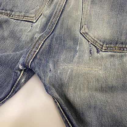【現状渡し品】【メンズ】 LEVI'S リーバイス 44501-0022 刻印555 USA製 大戦MODEL復刻 BIG E 501XX ビッグE デニム パンツ ボトムス 157-260703-kh-01-izu サイズ：30×36 カラー：インディゴ 万代Net店