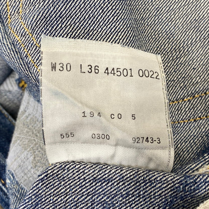 【現状渡し品】【メンズ】 LEVI'S リーバイス 44501-0022 刻印555 USA製 大戦MODEL復刻 BIG E 501XX ビッグE デニム パンツ ボトムス 157-260703-kh-01-izu サイズ：30×36 カラー：インディゴ 万代Net店