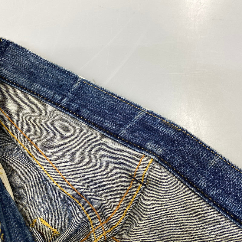 【現状渡し品】【メンズ】 LEVI'S リーバイス 44501-0022 刻印555 USA製 大戦MODEL復刻 BIG E 501XX ビッグE デニム パンツ ボトムス 157-260703-kh-01-izu サイズ：30×36 カラー：インディゴ 万代Net店