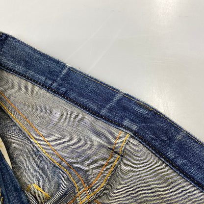 【現状渡し品】【メンズ】 LEVI'S リーバイス 44501-0022 刻印555 USA製 大戦MODEL復刻 BIG E 501XX ビッグE デニム パンツ ボトムス 157-260703-kh-01-izu サイズ：30×36 カラー：インディゴ 万代Net店