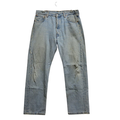 【中古品】【メンズ】 Levi's リーバイス 501 DENIM PANTS 501-0134 デニムパンツ 刻印544 USA製 ジーンズ 157-260707-as-02-izu サイズ：36×30 カラー：ライトインディゴ 万代Net店