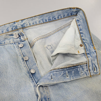 【中古品】【メンズ】 Levi's リーバイス 501 DENIM PANTS 501-0134 デニムパンツ 刻印544 USA製 ジーンズ 157-260707-as-02-izu サイズ：36×30 カラー：ライトインディゴ 万代Net店