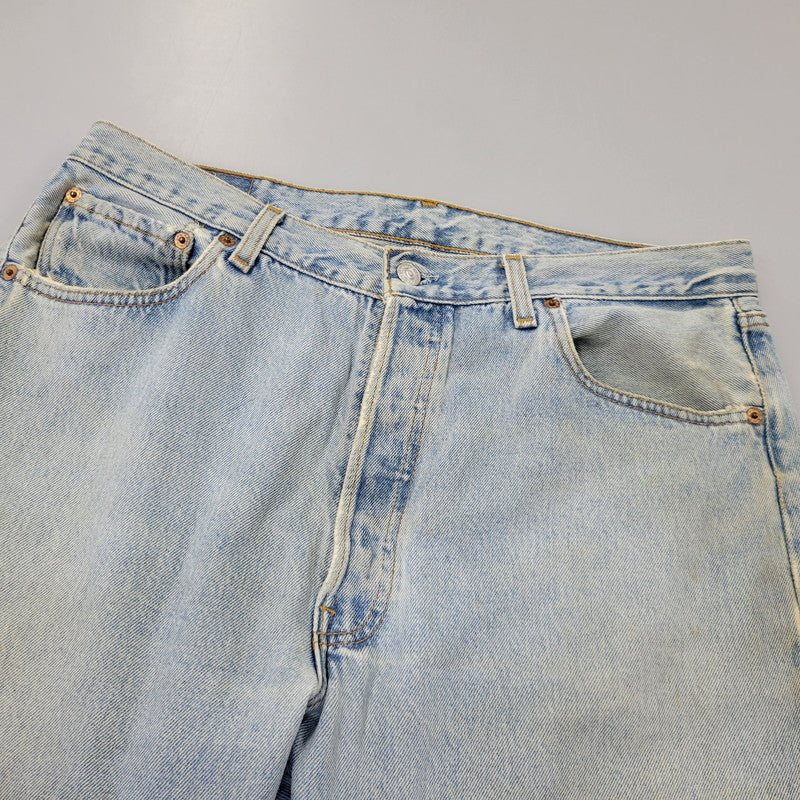 【中古品】【メンズ】 Levi's リーバイス 501 DENIM PANTS 501-0134 デニムパンツ 刻印544 USA製 ジーンズ 157-260707-as-02-izu サイズ：36×30 カラー：ライトインディゴ 万代Net店