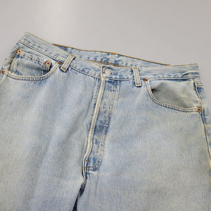 【中古品】【メンズ】 Levi's リーバイス 501 DENIM PANTS 501-0134 デニムパンツ 刻印544 USA製 ジーンズ 157-260707-as-02-izu サイズ：36×30 カラー：ライトインディゴ 万代Net店