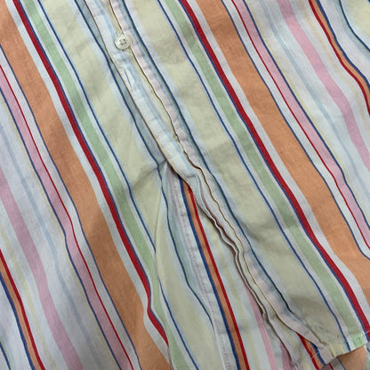 【中古品】【メンズ】 LAUREN RALPH LAUREN ローレン ラルフ ローレン MULTI STRIPE S/S SHIRT マルチ ストライプ ショートスリーブ シャツ 半袖 146-260729-as-12-izu サイズ：M カラー：マルチカラー 万代Net店