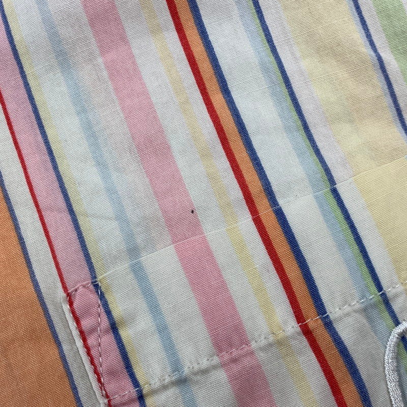 【中古品】【メンズ】 LAUREN RALPH LAUREN ローレン ラルフ ローレン MULTI STRIPE S/S SHIRT マルチ ストライプ ショートスリーブ シャツ 半袖 146-260729-as-12-izu サイズ：M カラー：マルチカラー 万代Net店