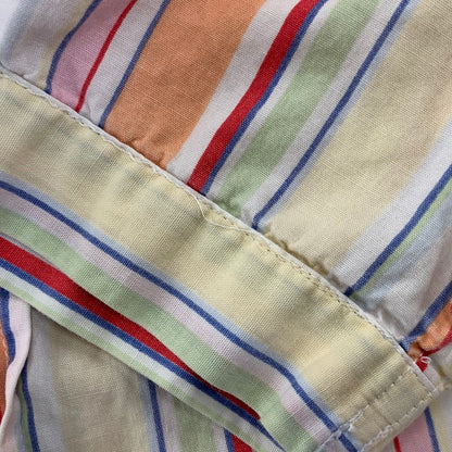 【中古品】【メンズ】 LAUREN RALPH LAUREN ローレン ラルフ ローレン MULTI STRIPE S/S SHIRT マルチ ストライプ ショートスリーブ シャツ 半袖 146-260729-as-12-izu サイズ：M カラー：マルチカラー 万代Net店
