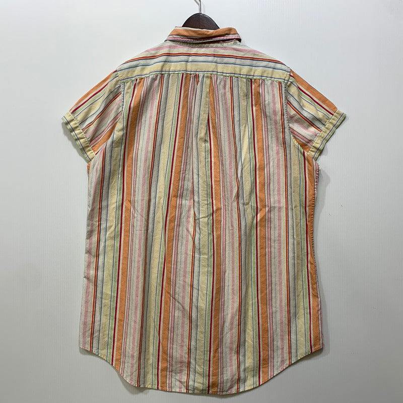 【中古品】【メンズ】 LAUREN RALPH LAUREN ローレン ラルフ ローレン MULTI STRIPE S/S SHIRT マルチ ストライプ ショートスリーブ シャツ 半袖 146-260729-as-12-izu サイズ：M カラー：マルチカラー 万代Net店
