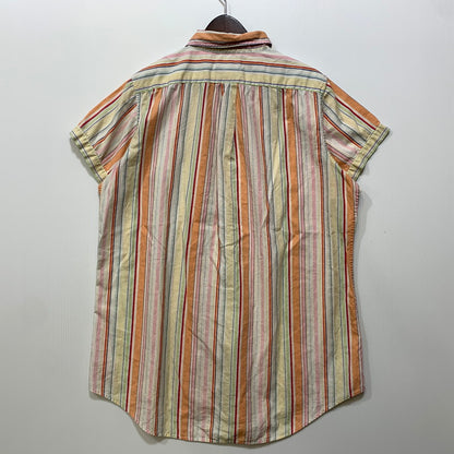 【中古品】【メンズ】 LAUREN RALPH LAUREN ローレン ラルフ ローレン MULTI STRIPE S/S SHIRT マルチ ストライプ ショートスリーブ シャツ 半袖 146-260729-as-12-izu サイズ：M カラー：マルチカラー 万代Net店