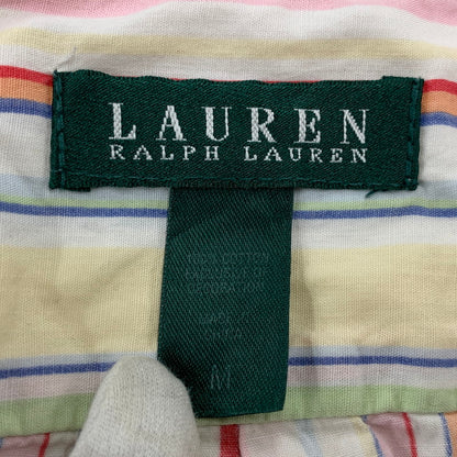 【中古品】【メンズ】 LAUREN RALPH LAUREN ローレン ラルフ ローレン MULTI STRIPE S/S SHIRT マルチ ストライプ ショートスリーブ シャツ 半袖 146-260729-as-12-izu サイズ：M カラー：マルチカラー 万代Net店