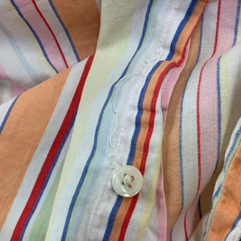 【中古品】【メンズ】 LAUREN RALPH LAUREN ローレン ラルフ ローレン MULTI STRIPE S/S SHIRT マルチ ストライプ ショートスリーブ シャツ 半袖 146-260729-as-12-izu サイズ：M カラー：マルチカラー 万代Net店
