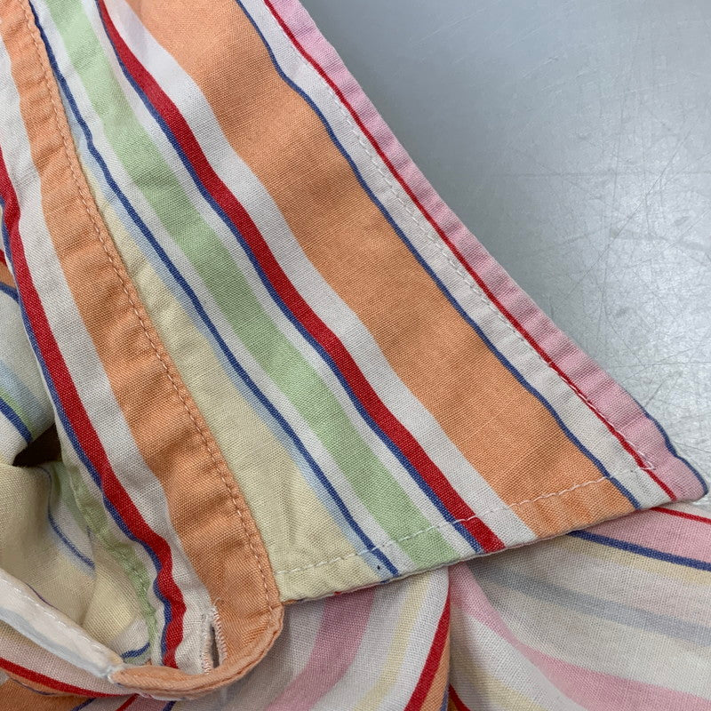 【中古品】【メンズ】 LAUREN RALPH LAUREN ローレン ラルフ ローレン MULTI STRIPE S/S SHIRT マルチ ストライプ ショートスリーブ シャツ 半袖 146-260729-as-12-izu サイズ：M カラー：マルチカラー 万代Net店
