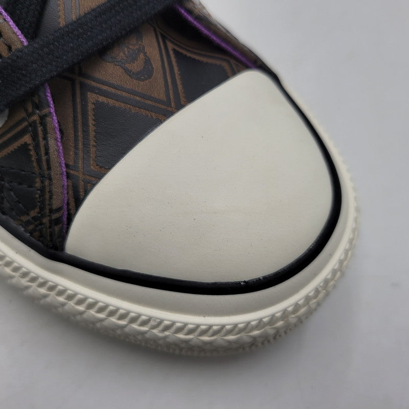 【中古品】【メンズ】 CONVERSE コンバース× ジョジョの奇妙な冒険 1CK800 ダイヤモンドは砕けない ALL STAR 100 OX JO オールスター 吉良吉影 スニーカー シューズ 靴 162-260702-cs-17-izu サイズ：26.5cm カラー：ブラウン 万代Net店