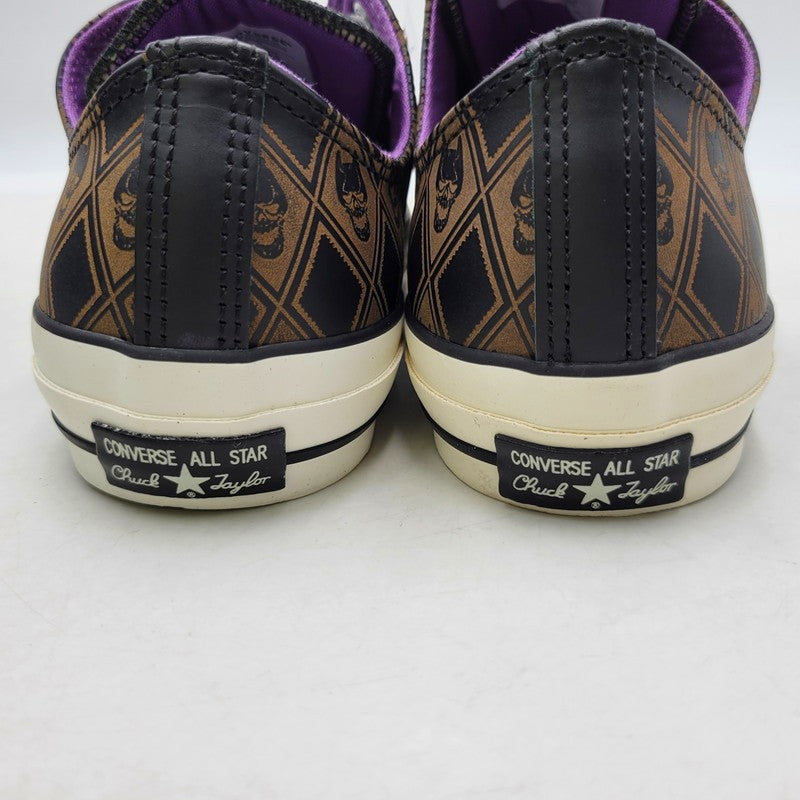 【中古品】【メンズ】 CONVERSE コンバース× ジョジョの奇妙な冒険 1CK800 ダイヤモンドは砕けない ALL STAR 100 OX JO オールスター 吉良吉影 スニーカー シューズ 靴 162-260702-cs-17-izu サイズ：26.5cm カラー：ブラウン 万代Net店