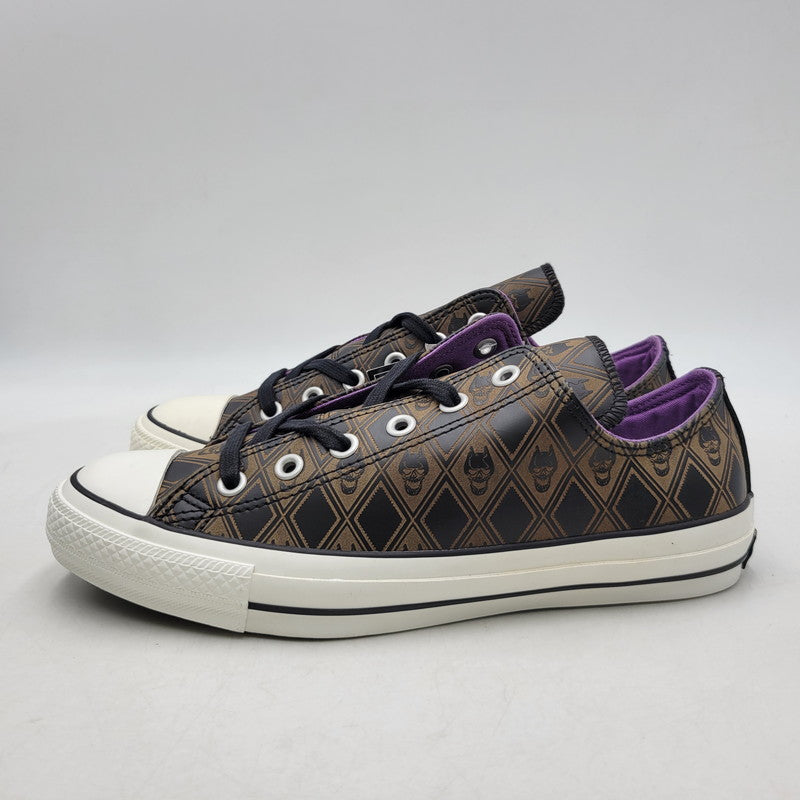 【中古品】【メンズ】 CONVERSE コンバース× ジョジョの奇妙な冒険 1CK800 ダイヤモンドは砕けない ALL STAR 100 OX JO オールスター 吉良吉影 スニーカー シューズ 靴 162-260702-cs-17-izu サイズ：26.5cm カラー：ブラウン 万代Net店