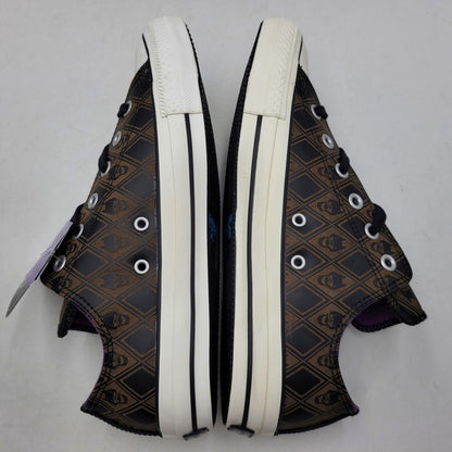 【中古品】【メンズ】 CONVERSE コンバース× ジョジョの奇妙な冒険 1CK800 ダイヤモンドは砕けない ALL STAR 100 OX JO オールスター 吉良吉影 スニーカー シューズ 靴 162-260702-cs-17-izu サイズ：26.5cm カラー：ブラウン 万代Net店