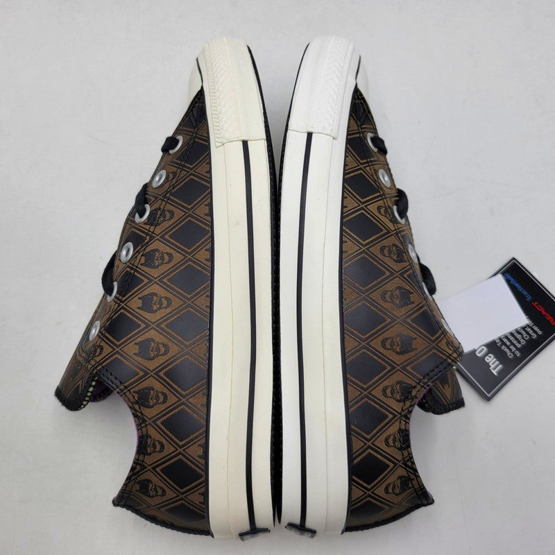 【中古品】【メンズ】 CONVERSE コンバース× ジョジョの奇妙な冒険 1CK800 ダイヤモンドは砕けない ALL STAR 100 OX JO オールスター 吉良吉影 スニーカー シューズ 靴 162-260702-cs-17-izu サイズ：26.5cm カラー：ブラウン 万代Net店