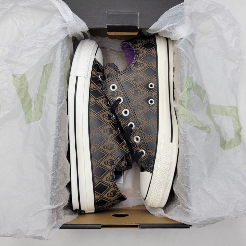 【中古品】【メンズ】 CONVERSE コンバース× ジョジョの奇妙な冒険 1CK800 ダイヤモンドは砕けない ALL STAR 100 OX JO オールスター 吉良吉影 スニーカー シューズ 靴 162-260702-cs-17-izu サイズ：26.5cm カラー：ブラウン 万代Net店