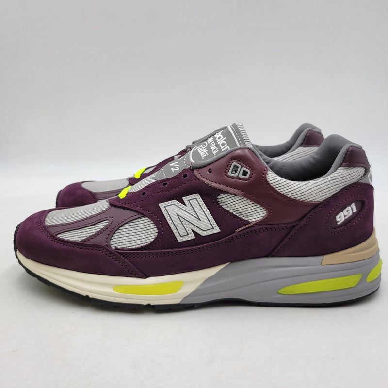 【中古品】【メンズ】 NEW BALANCE × PATTA ニューバランス×パタ U991PD2 991V2 スニーカー シューズ 靴 162-260702-cs-16-izu サイズ：28cm カラー：パープル×グレー 万代Net店