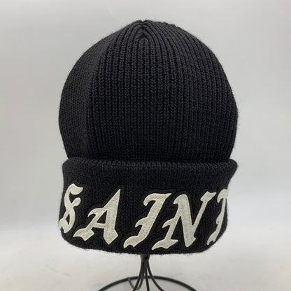 【中古品】【メンズ/レディース】 SAINT MICHAEL セントマイケル SK-MK8-0000-085 26SS KNIT CAP SAINT ニット キャップ セント帽子 185-260703-ya-01-izu サイズ：OS カラー：ブラック 万代Net店