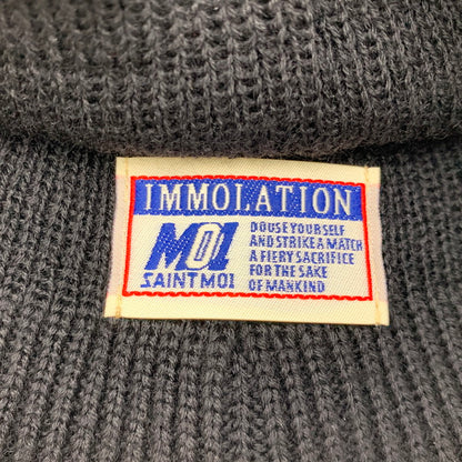 【中古品】【メンズ/レディース】 SAINT MICHAEL セントマイケル SK-MK8-0000-085 26SS KNIT CAP SAINT ニット キャップ セント帽子 185-260703-ya-01-izu サイズ：OS カラー：ブラック 万代Net店