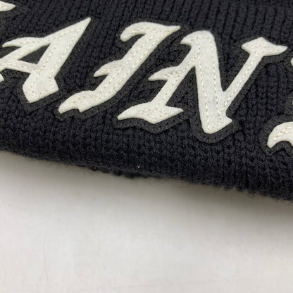 【中古品】【メンズ/レディース】 SAINT MICHAEL セントマイケル SK-MK8-0000-085 26SS KNIT CAP SAINT ニット キャップ セント帽子 185-260703-ya-01-izu サイズ：OS カラー：ブラック 万代Net店
