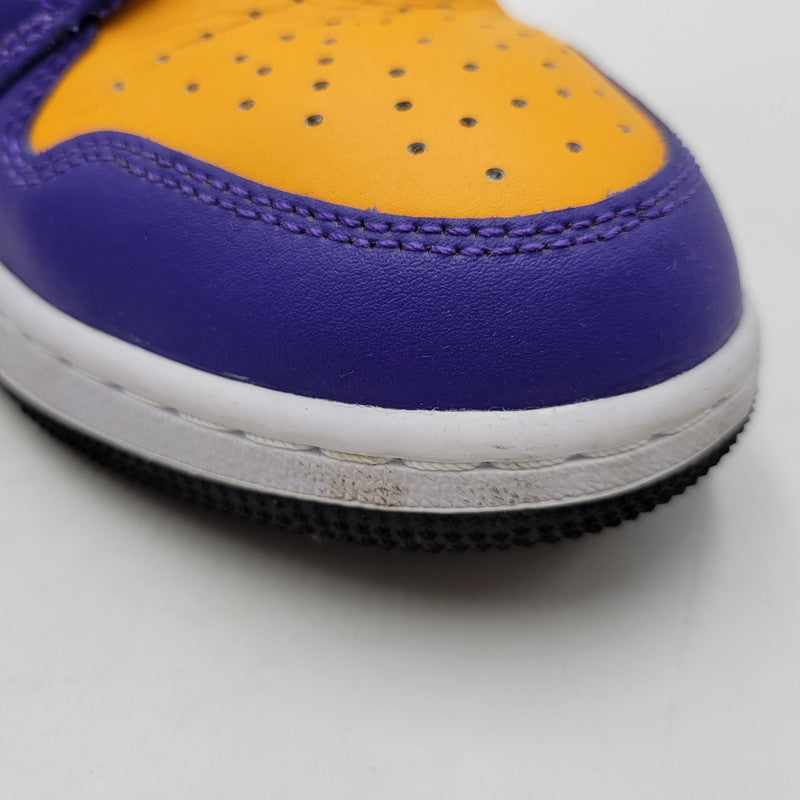 【中古品】【レディース】 NIKE ナイキ AIR JORDAN 1 MID (GS) DR8423-517 エア ジョーダン 1 MID GS スニーカー シューズ 靴 166-260708-as-12-izu サイズ：23.5cm カラー：DARK CONCORD/TAXI-WHITE-BLACK 万代Net店