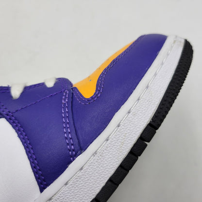 【中古品】【レディース】 NIKE ナイキ AIR JORDAN 1 MID (GS) DR8423-517 エア ジョーダン 1 MID GS スニーカー シューズ 靴 166-260708-as-12-izu サイズ：23.5cm カラー：DARK CONCORD/TAXI-WHITE-BLACK 万代Net店