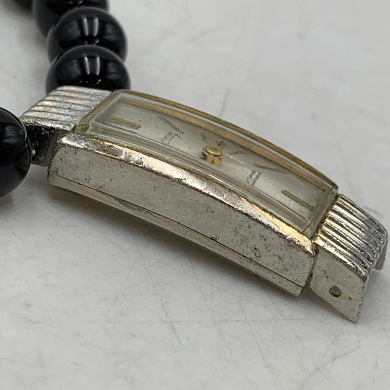 【中古品】【メンズ/レディース】 HIDAKA ヒダカ HDK-BR13 ORBIT WATCH BRACELET - ONYX オービット ウォッチ ブレスレット オニキス アクセサリー 192-260704-kh-02-izu サイズ：OS カラー：シルバー×ブラック 万代Net店