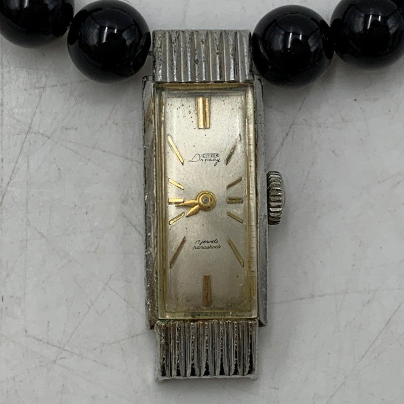 【中古品】【メンズ/レディース】 HIDAKA ヒダカ HDK-BR13 ORBIT WATCH BRACELET - ONYX オービット ウォッチ ブレスレット オニキス アクセサリー 192-260704-kh-02-izu サイズ：OS カラー：シルバー×ブラック 万代Net店