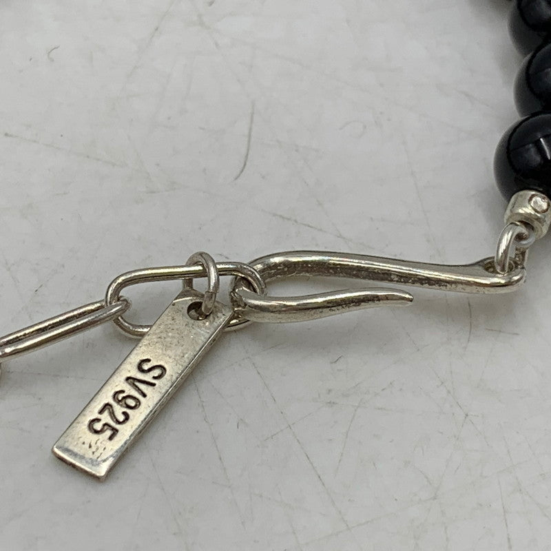 【中古品】【メンズ/レディース】 HIDAKA ヒダカ HDK-BR13 ORBIT WATCH BRACELET - ONYX オービット ウォッチ ブレスレット オニキス アクセサリー 192-260704-kh-02-izu サイズ：OS カラー：シルバー×ブラック 万代Net店